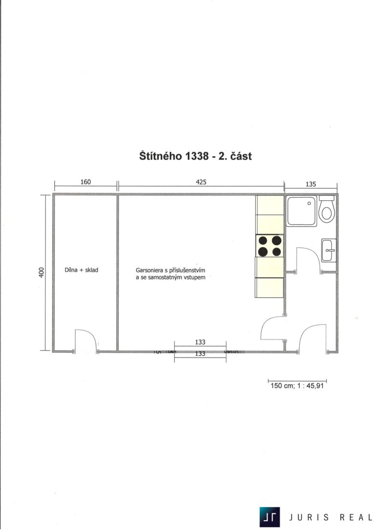 Půdorys RD Štítného 1338 - II.část