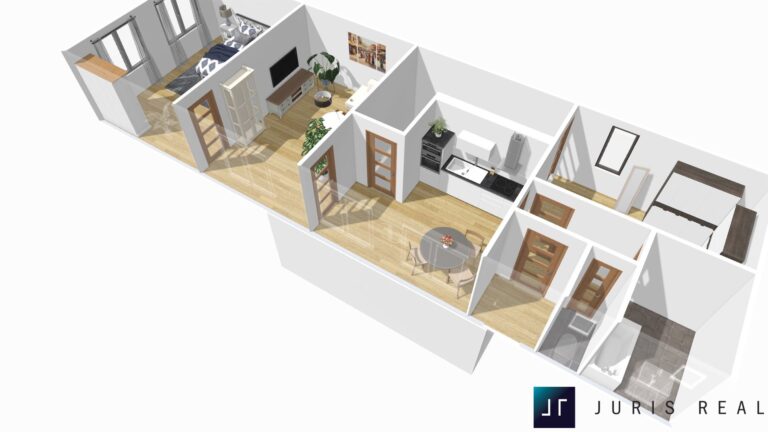 půdorys - vizualizace 3