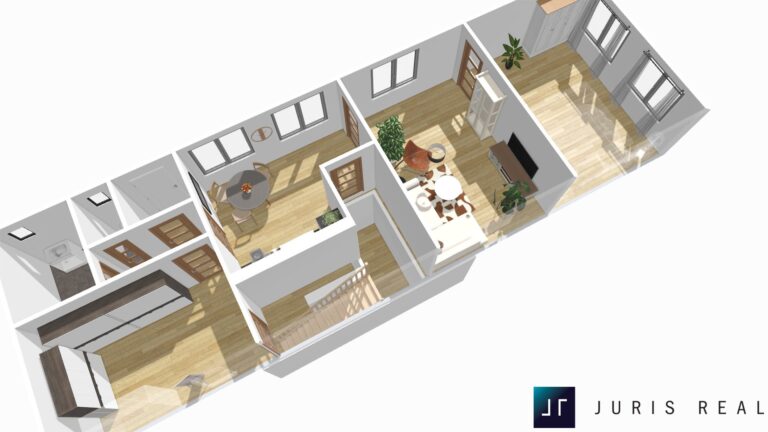 půdorys - vizualizace 2