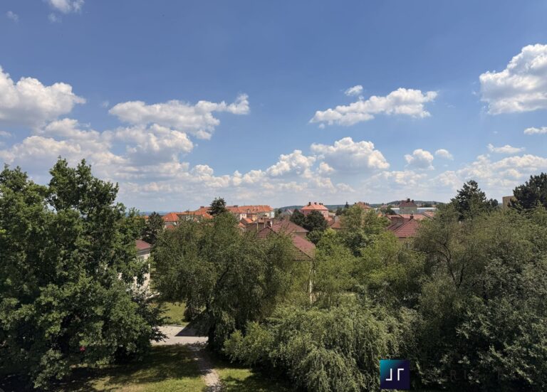 výhled z východní lodžie a)